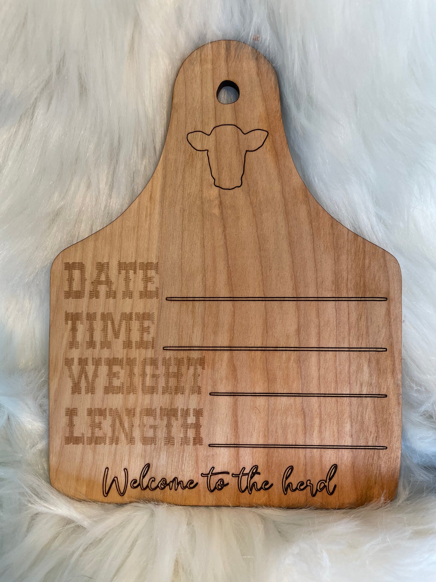 Cow Tag milestone makers monthly Markers