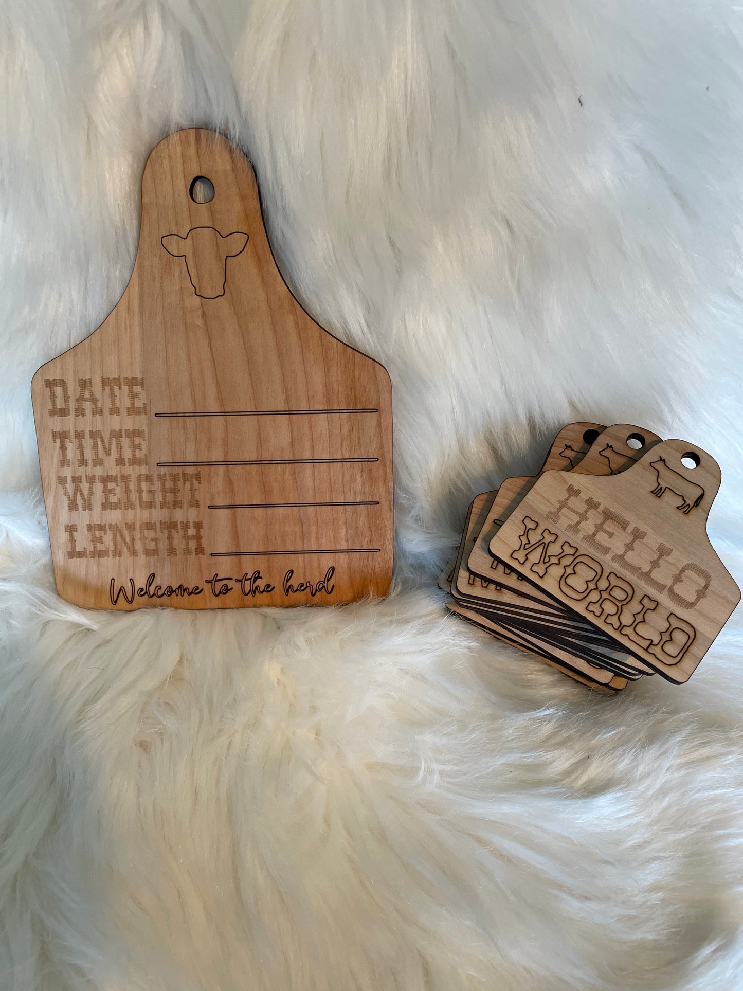 Cow Tag milestone makers monthly Markers